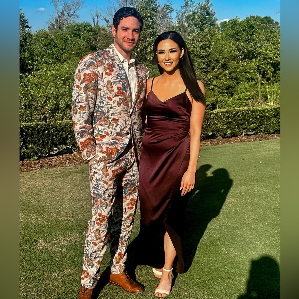 Satin Ruched Gown for Black Tie, Wedding